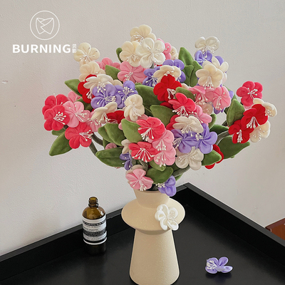 贝影 马卡龙色系原创梅花单支花26年新款花束装饰室内摆件花艺