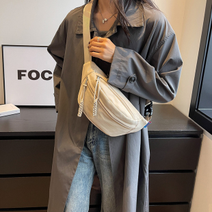 森系ins胸包女生时尚 潮牌斜挎包户外旅游单肩背包多功能休闲腰包