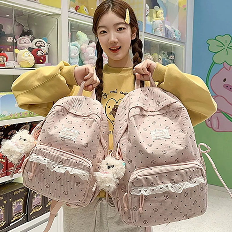 书包ins小众韩系初中生女孩软妹子高中生大容量双肩包高颜值背包