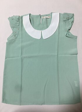 短袖精致可爱乖巧珍珠