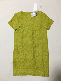 气质小香风 针织短袖连衣裙 休闲直筒优雅通勤OL纯色柔美