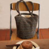 Our Own 24FW原创 浆果丛林针织羊毛水桶包 双肩带针织单肩包