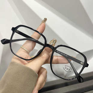 新款女近视可配度数高级感眼镜框方圆脸大框大脸显脸小素颜眼镜框