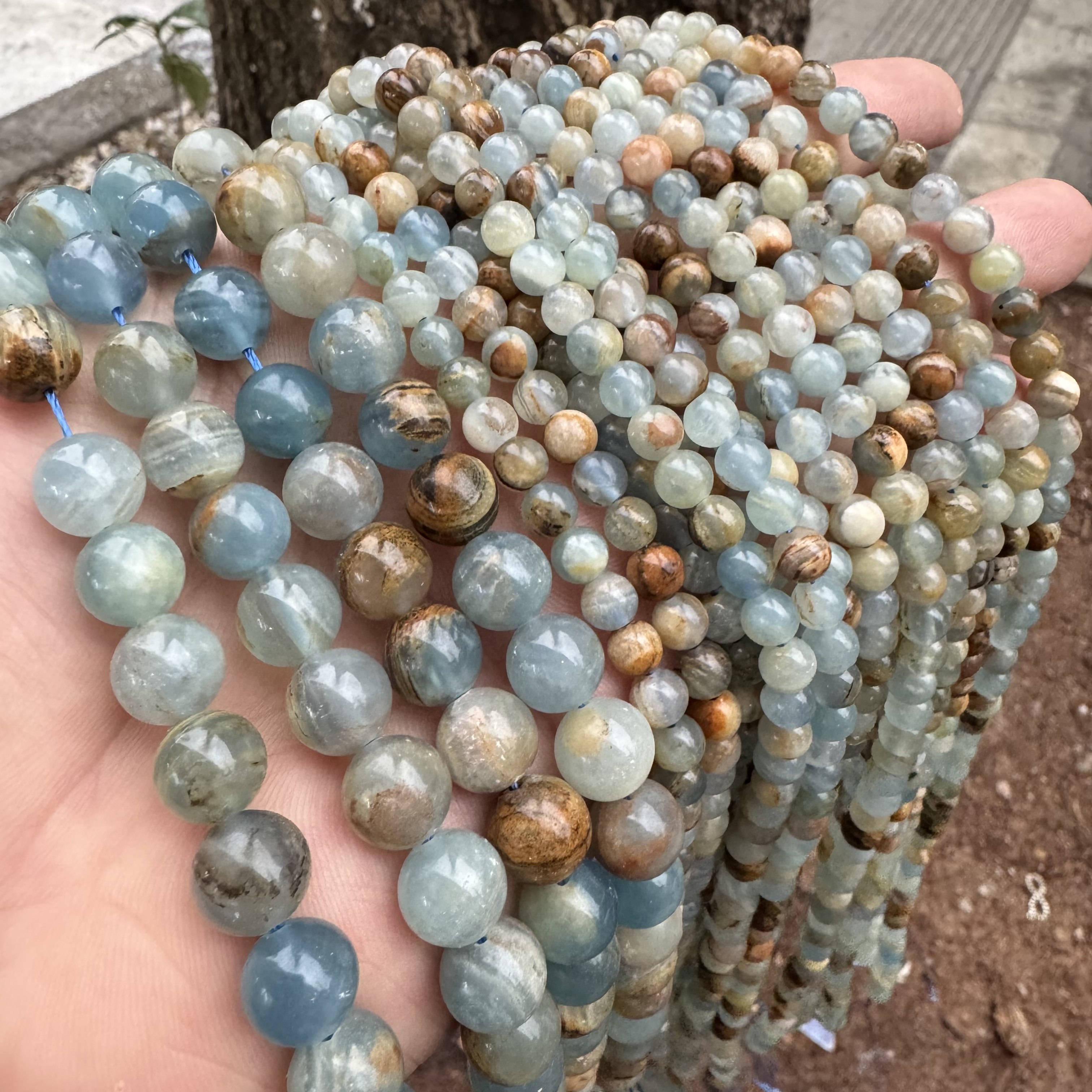 2-10MM天然蓝色方解石圆珠散珠配件手工DIY手链串珠饰品水晶材料,饰品/流行首饰/时尚饰品新,其他DIY饰品配件,淘宝优惠券,粉丝福利购,淘宝优惠卷