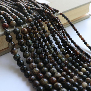 天然原矿黑云母散珠子半成品材料手工diy复古风手链项链水晶配件