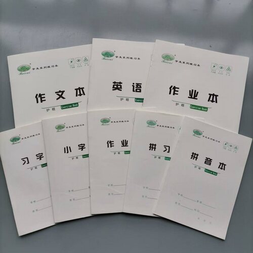 北彩新江津版中小学生通用标准课堂家庭笔记本作业本子护眼不透墨