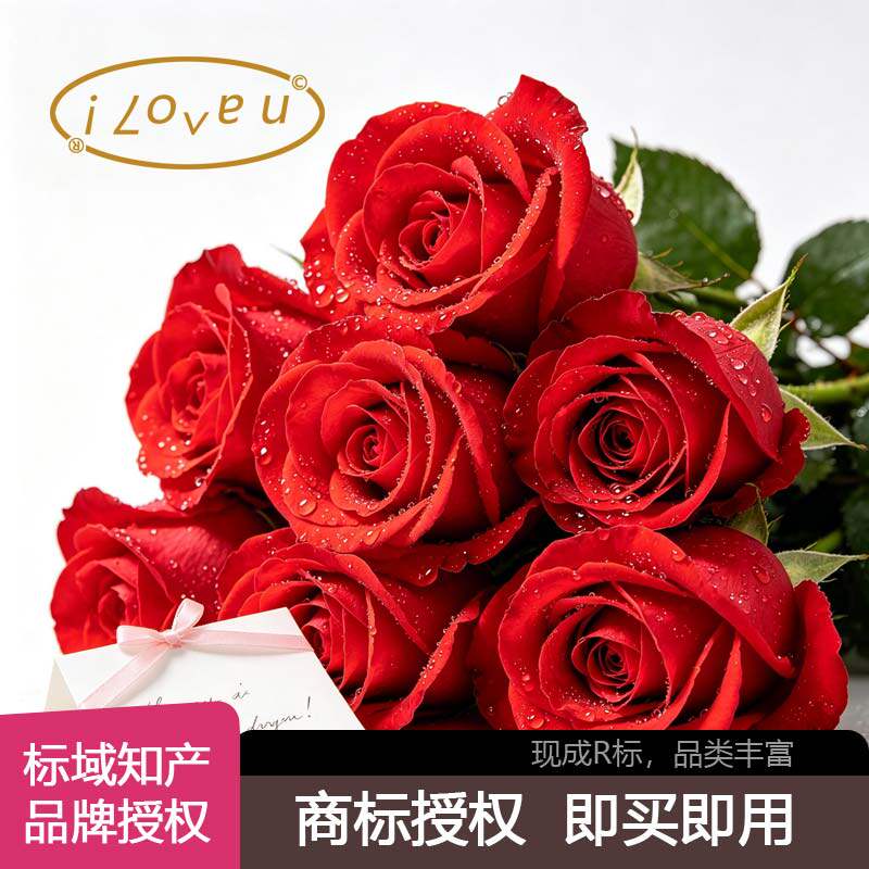 【I LOVE U】注册服装商标授权衣服鞋帽珠宝钟表食品茶酒品牌租赁