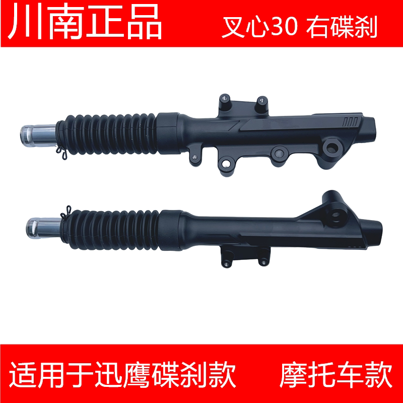 川南前减震器适用于迅鹰小牛N1电动车电摩右碟刹30芯前避震液压图片