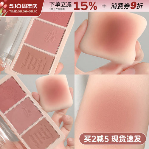 日杂风多色干枯玫瑰腮红