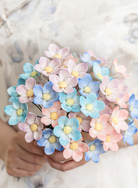 手工陶瓷花永生花束教师节礼物