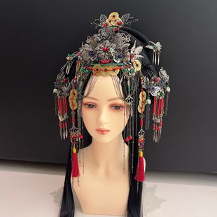 新款异域大祭司套装古风汉服COS恐怖发冠配饰头冠中式发饰发冠