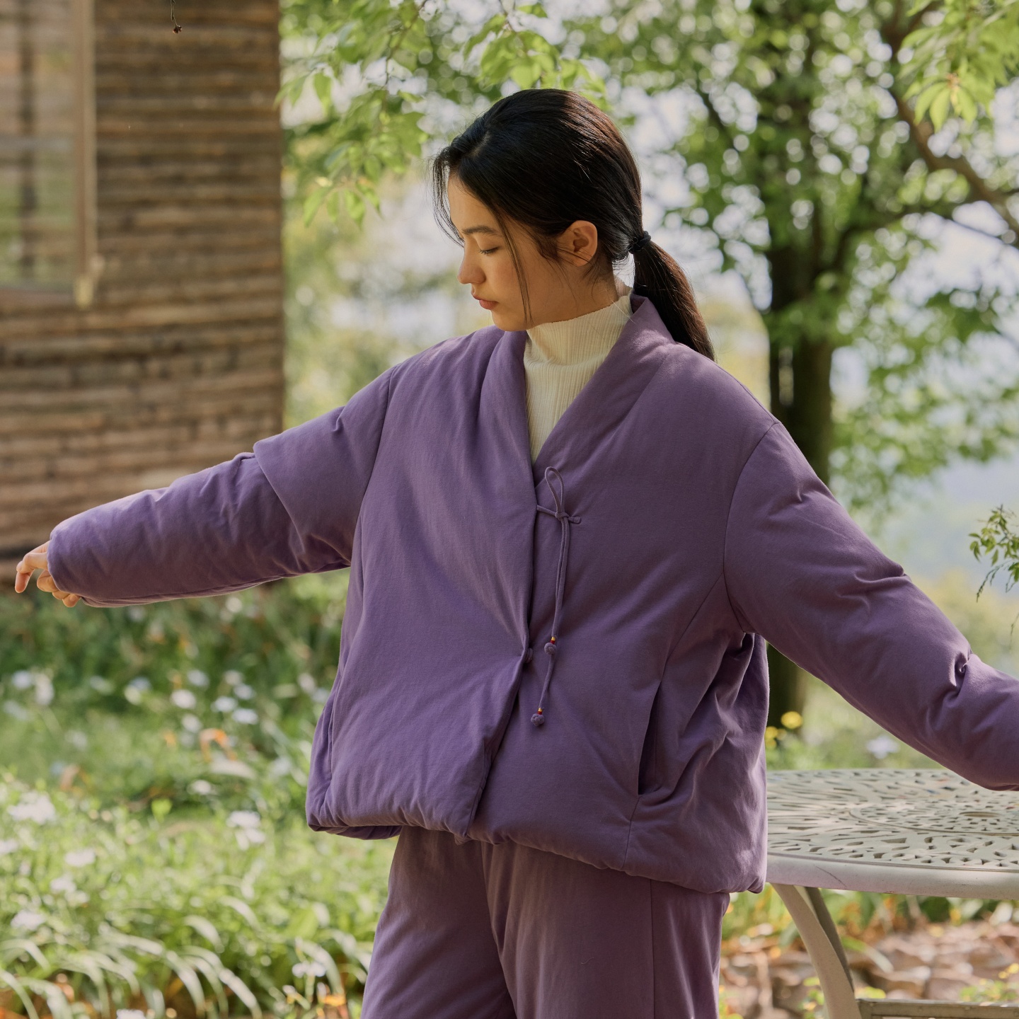 朵朵可可冬季羽绒夹棉睡衣套装