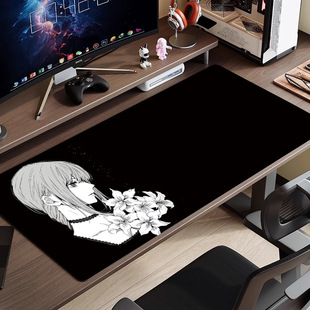 电脑风景泰动漫电竞桌垫键盘游戏大型鼠标垫家用耐磨男生CS2莉