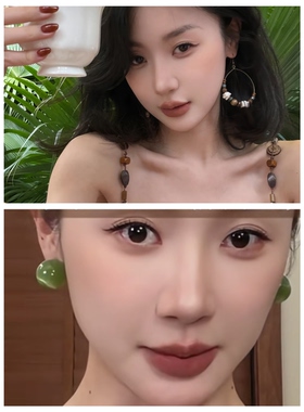 【发两对续】青荷法式复古风格耳环女百搭简约大气时尚实用鹭青一