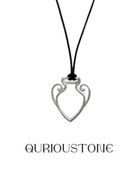 QuriouStone 【李雪琴同款】花瓶项链Vessel宝瓶925银皮绳毛衣链