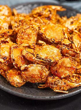 【童年推荐】香酥小螃蟹  甜辣咸香 怀旧味道