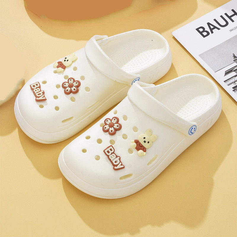 eva洞洞鞋女士2023新款沙滩防滑防臭情侣踩屎感拖鞋女款夏季外穿