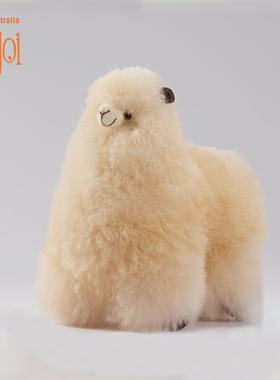 INJOI22公分羊驼毛玩偶秘鲁手工毛绒玩具公仔闺蜜儿童生日礼物