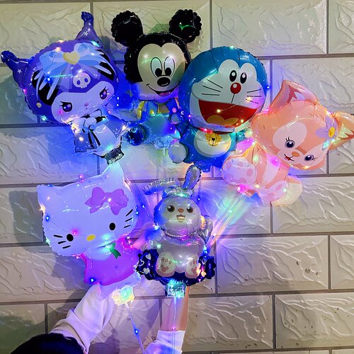 发光三丽鸥卡通气球小礼品摆地摊