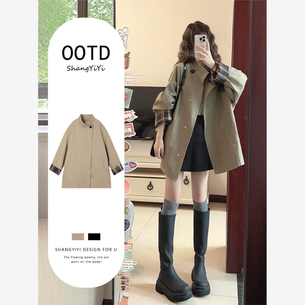 巨好看风衣外套女2025新款今年流行爆款小个子高端大气上档次外搭