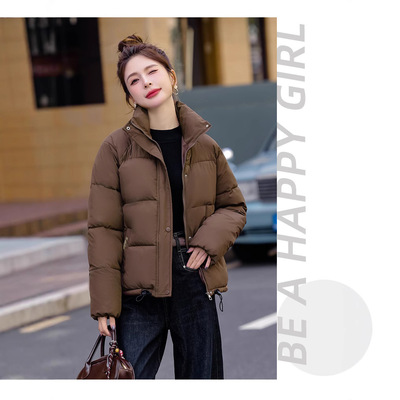 冬装羽绒棉服立领女短款棉衣外套韩版修身小棉袄加厚面包服潮