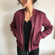 上衣棒球服女 ins短款 小外套女加棉飞行员夹克韩版 宽松显瘦夹克衫