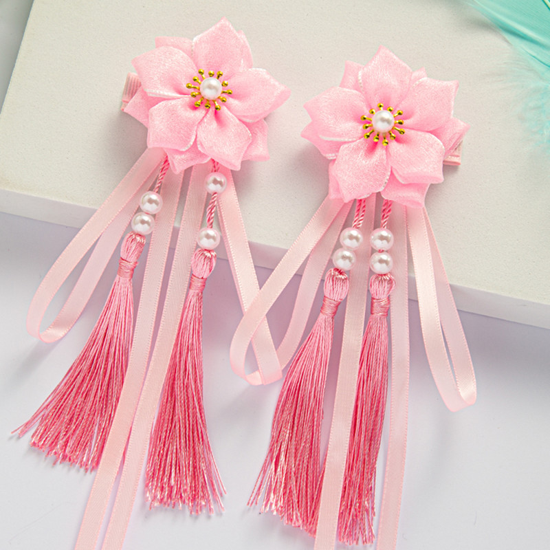 中国风古风汉服发夹女童流苏发夹