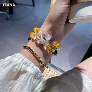 新款三色水晶串珠适用iwatchS10表带苹果手表Applewatch11表带女