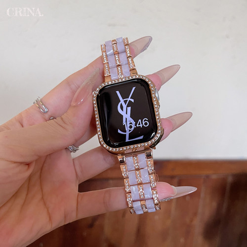适用iWatchS11树脂金属表带