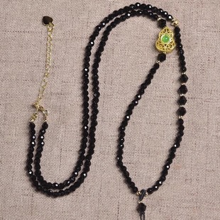 黄金吊坠挂绳项链绳挂绳翡翠玉坠水晶单珠手工编织锁骨链尖晶石粉