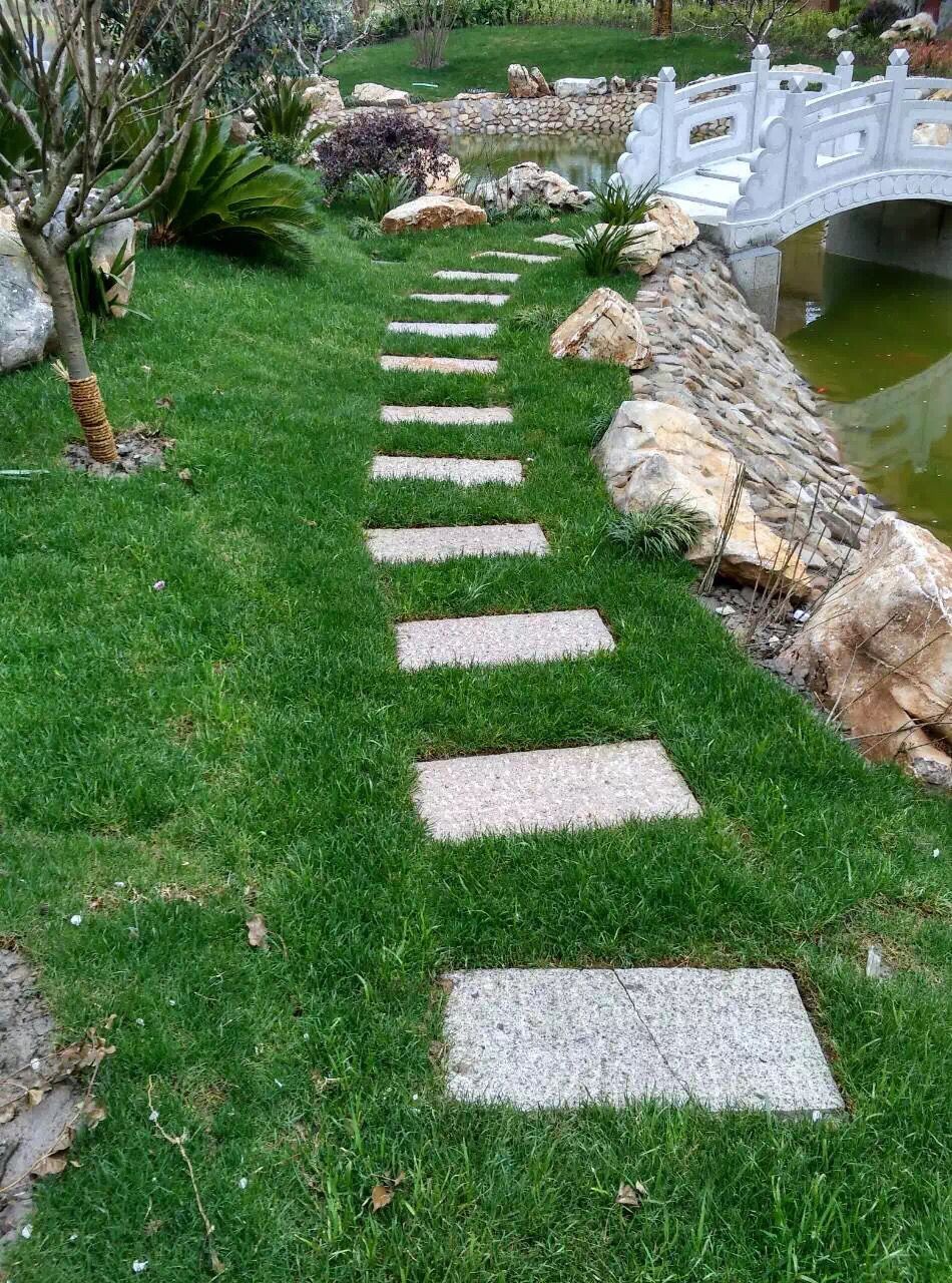 日式庭院枯山水飞石 跳石仿古圆汀步石踏步石园林景观庭院圆石板