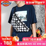 Thương hiệu Dickies thủy triều đen trắng với túi đeo vai in túi Messenger Túi nam sinh viên vải buồm thể thao túi ngoài trời - Túi của con người