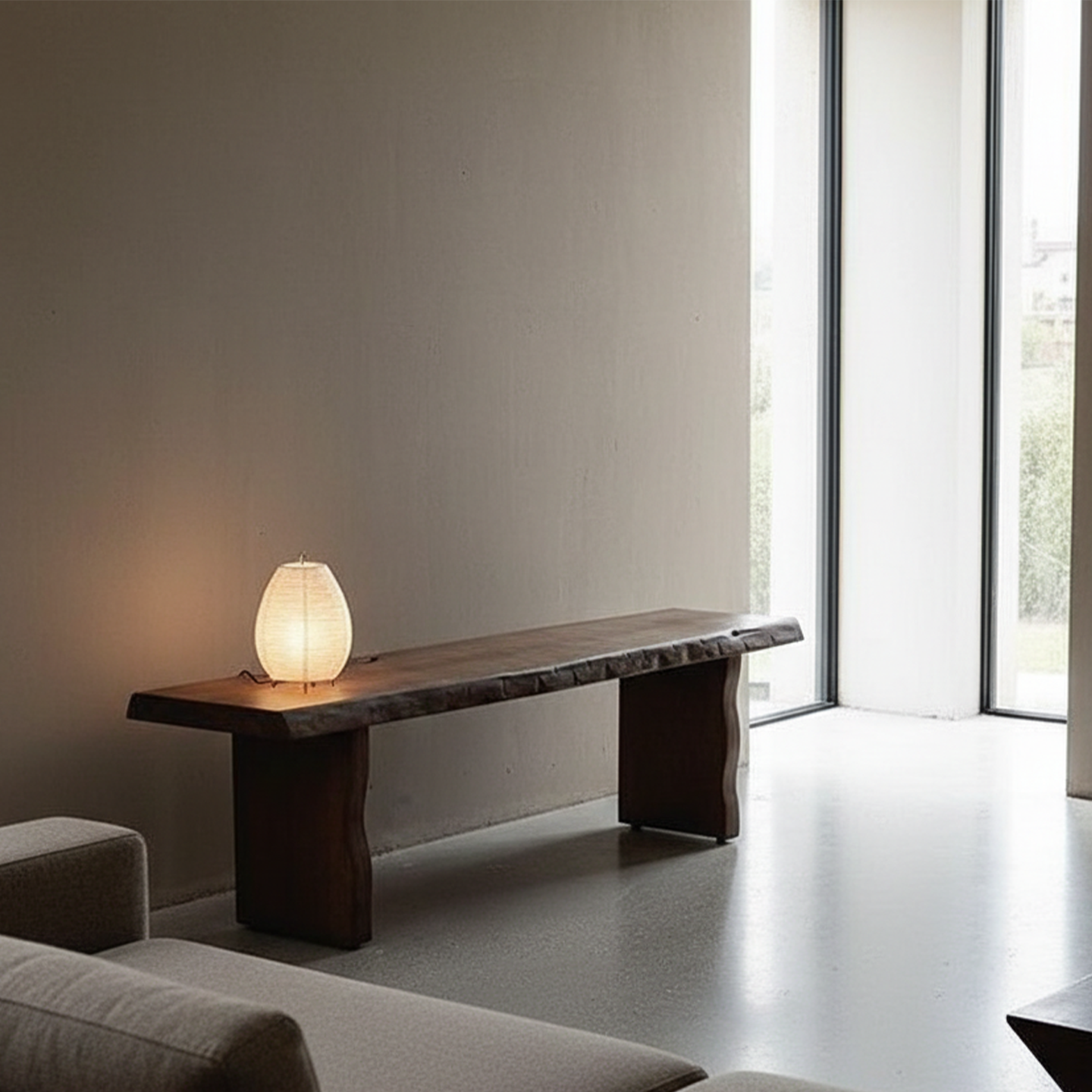 实木长凳侘寂风原木自然边客厅玄关桌复古做旧装饰条案靠墙换鞋凳