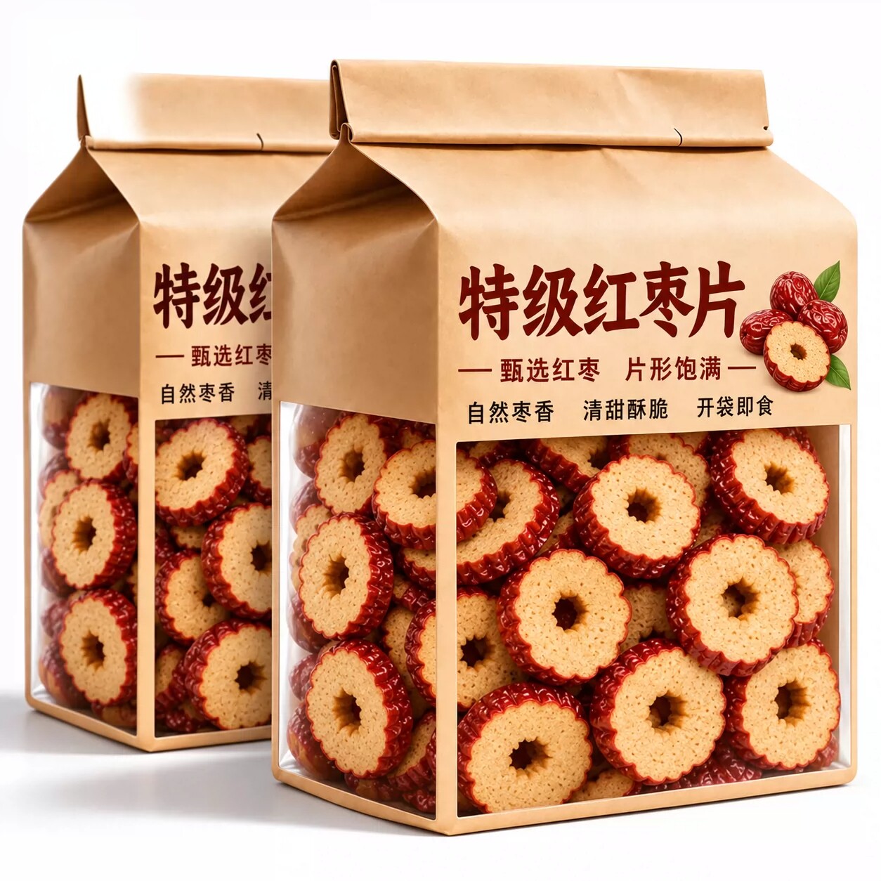 特级红枣片干正品新疆无核枣脆枣圈干货泡茶泡水专用桂圆枸杞泡茶