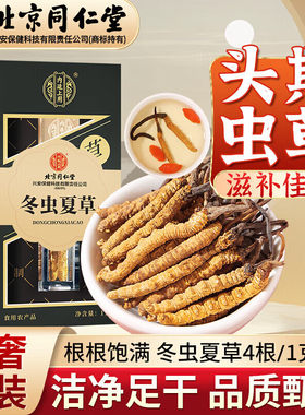 同仁堂冬虫夏草正品非鲜虫草补品送礼虫草滋补礼盒过节送礼送长辈