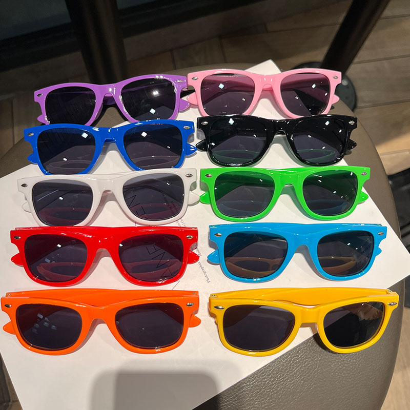 儿童太阳镜男女童糖果色派对时尚眼镜米钉墨镜亲子可爱拍照凹造型