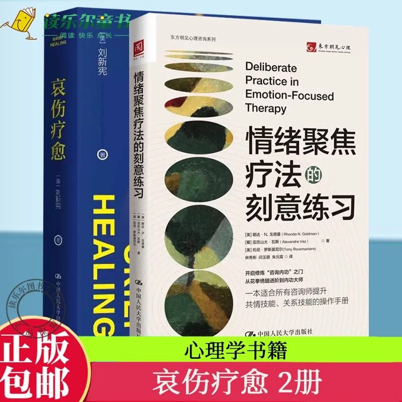正版 哀伤疗愈 刘新宪+情绪聚焦疗法的刻意练习 带你认识和理解哀伤这门人生课 情绪管理治愈临床心理疗法 中国人民大学 心理学