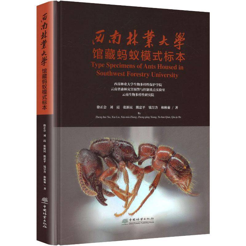 西南林业大学馆藏蚂蚁模式标本徐正会中国林业出版社9787521927320 自然科学书籍