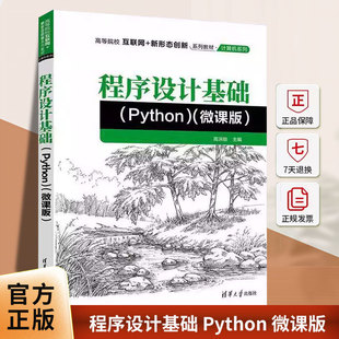 程序设计基础 Python 微课版 高洪皓主编 高校互联网+新形态创新系列教材 计算机系列 清华大学出版社9787302697619 书籍正版