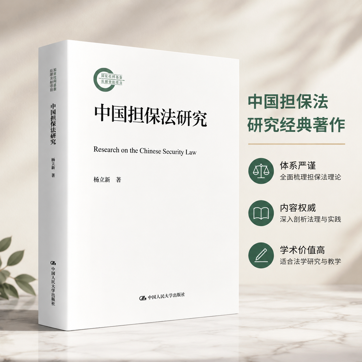 正版包邮 中国担保法研究 随机市场环境下缴费确定型养老金投资决策模型与应用杨立新中国人民大学出版社国家社科基金后期资助项目