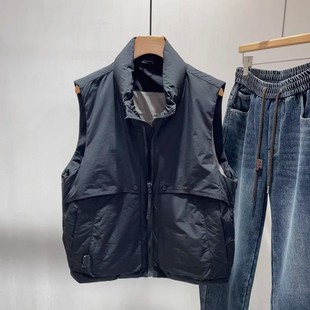 复古多口袋工装 马甲男日系潮牌宽松国潮机能bf风休闲坎肩背心外套