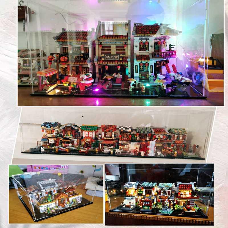 展示盒中华街游乐场积木高定制