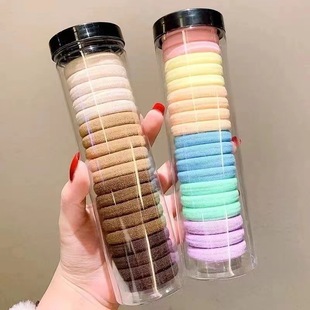 【福利品】精致罐装头绳高弹力耐用发绳夏素圈皮筋皮套头饰皮筋