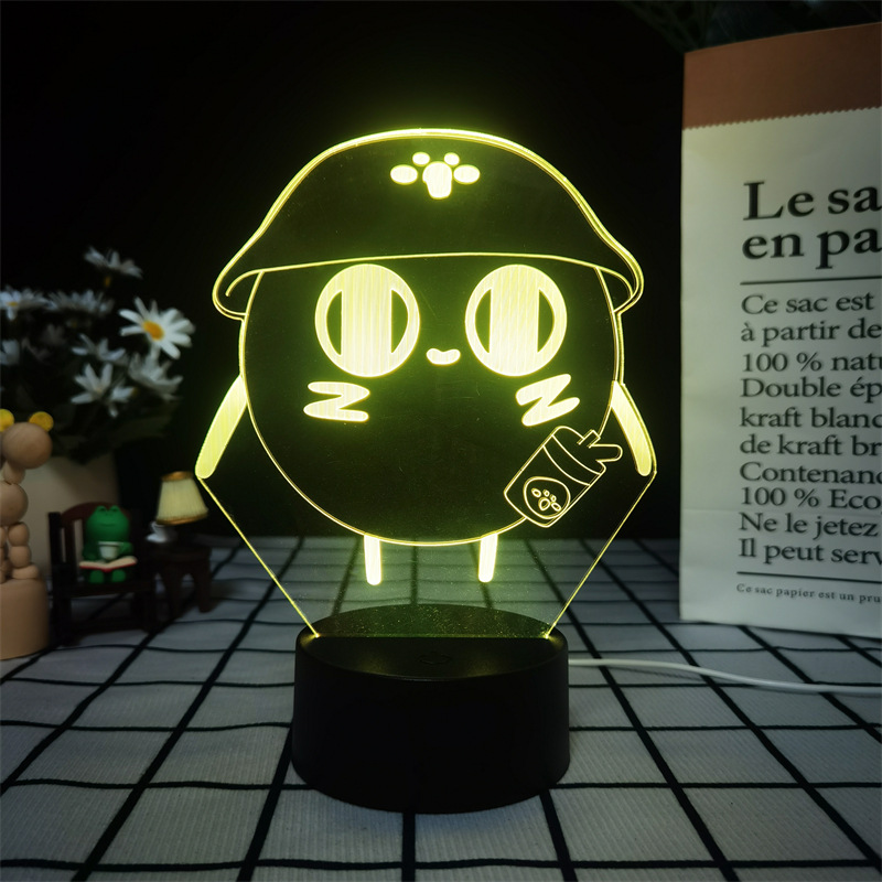 蛋仔派对3d小夜灯贝克咚咚羊苹果