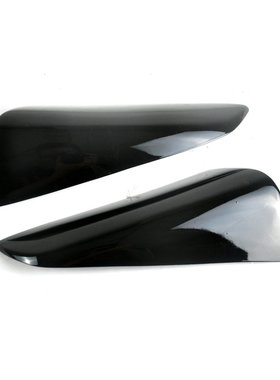 适用于奔驰G级眼眉W463G55G63G65G500改装黑色树脂灯眉眼眉贴件