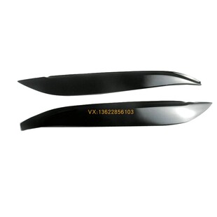 适用于马自达3黑色树脂灯眉老M3两厢专用改装 饰件眼眉贴 大灯装