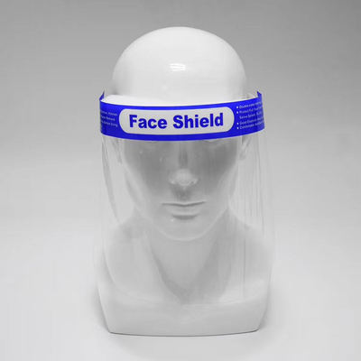 防护防尘面罩 防飞沫高清透明pet双面face shield防雾隔离头面罩