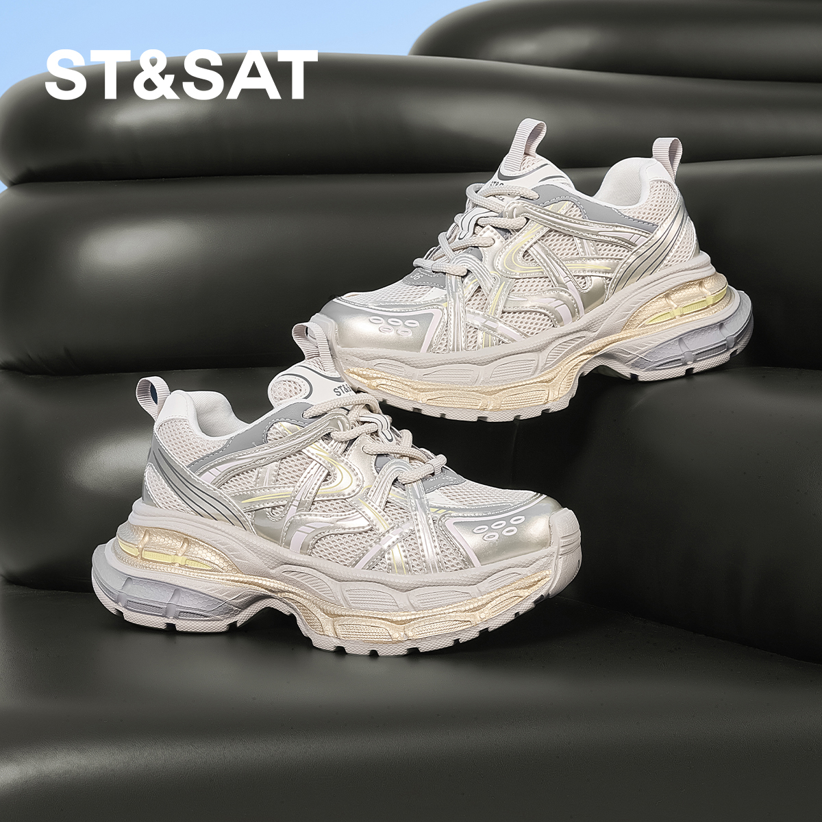 星期六超火增高休闲鞋复古风厚底