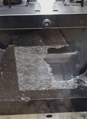 火星人集成灶大气式灶JJZT-X2G/Z配件黑色钢化耐高温玻璃门板柜门