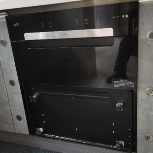 华帝消毒碗柜配件ZTD100-I13027黑色钢化玻璃定制耐高温玻璃面板